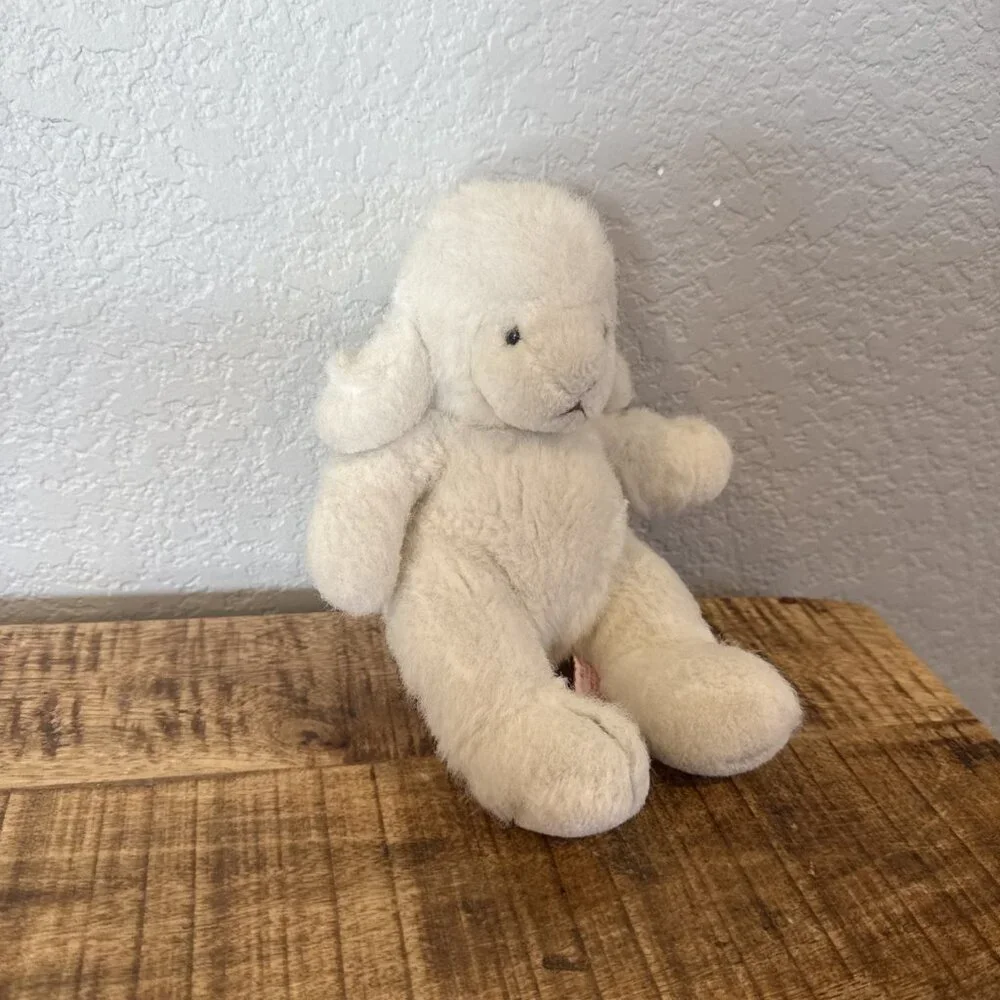 Russ Fluffles Cream Lamb Berrie Stuffed Animal Sheep Plush 10 Inches Toy
